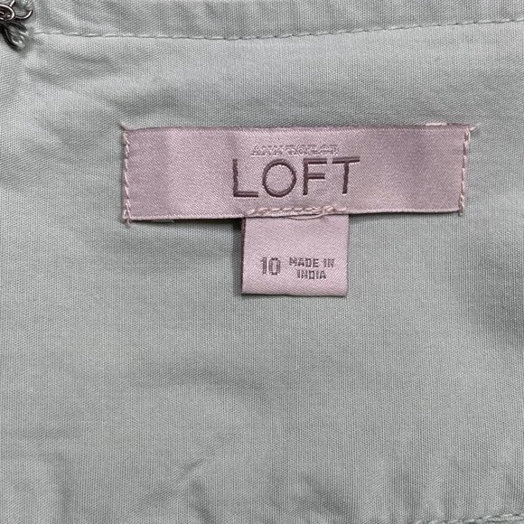 loft  skirt pistachio color size 10 - Picture 7 of 8